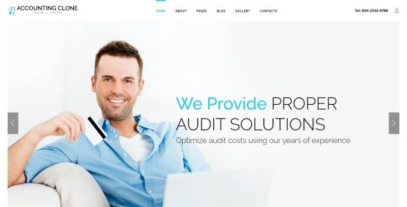 аудиторские решения чистый шаблон joomla