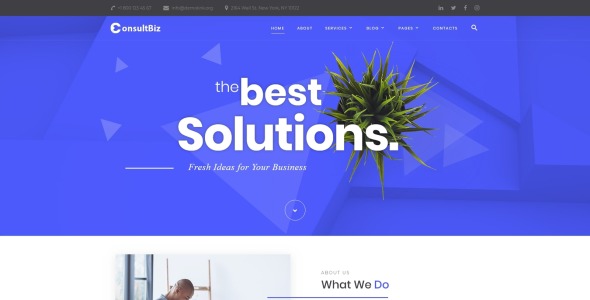 financial advisor многостраничный классический html bootstrap шаблон сайта