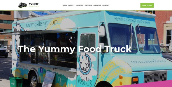 шаблон food truck moto cms 3