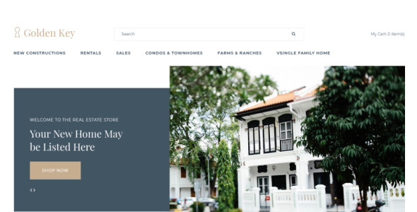 недвижимость чистый шаблон opencart