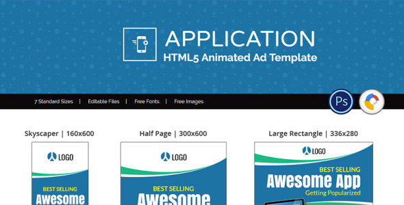 Animated Banner на тему графика