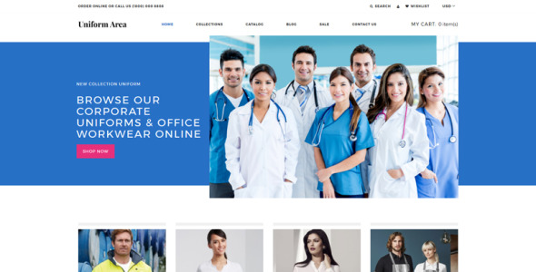 многостраничная чистая тема shopify