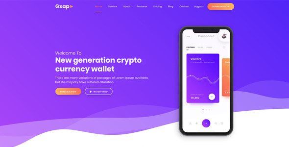 шаблон целевой страницы приложения, sass, программного обеспечения