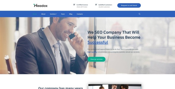 консультационные услуги многофункциональная тема wordpress elementor