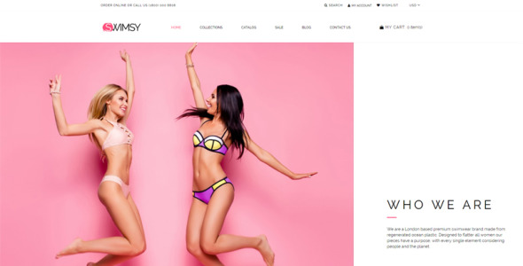 купальники стильная тема shopify