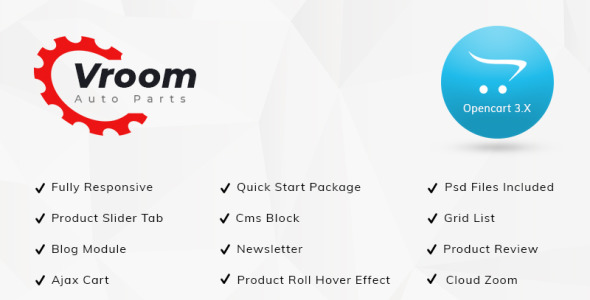 шаблон магазина запчастей opencart