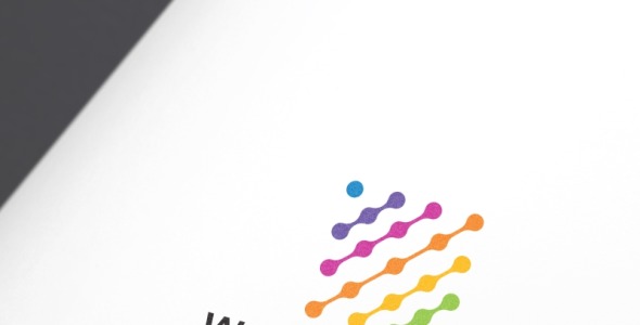 Шаблон логотипа на тему графика