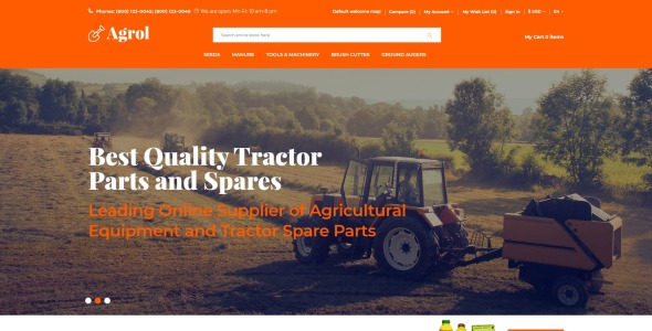 сельскохозяйственный креативный шаблон opencart