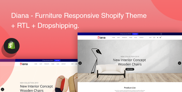 мебель отзывчивая тема shopify