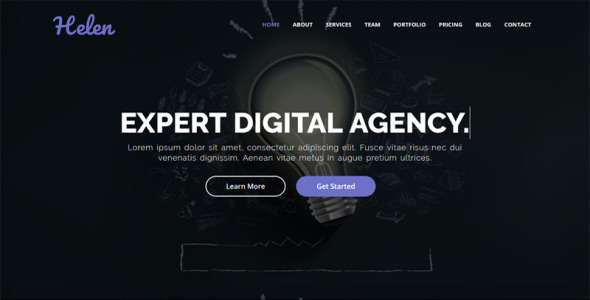 шаблон целевой страницы one page parallax