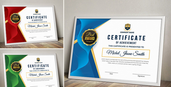 Шаблон сертификата на тему графика