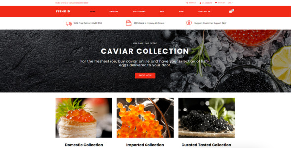 продовольственный магазин креативная тема shopify