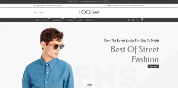 многоцелевая тема shopify