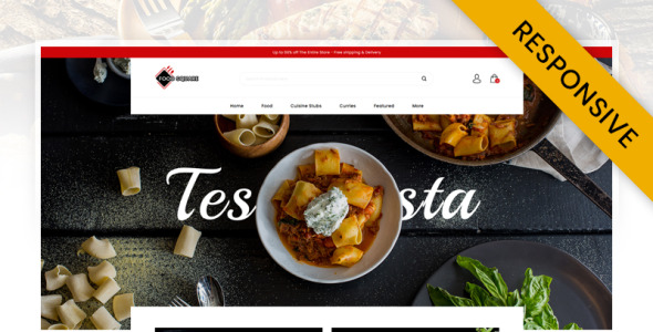 шаблон opencart ресторанного магазина