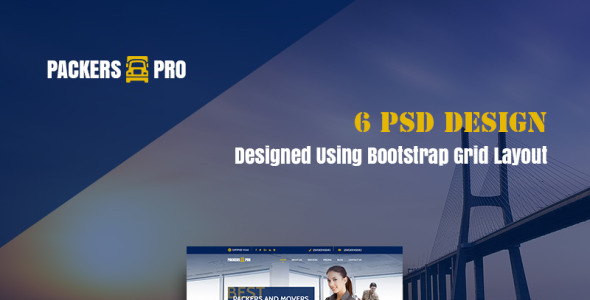 PSD шаблон на тему грузоперевозка