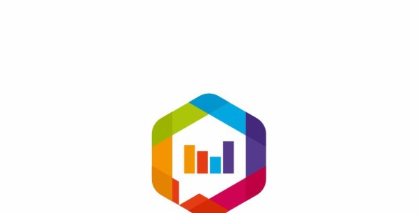 Шаблон логотипа на тему графика