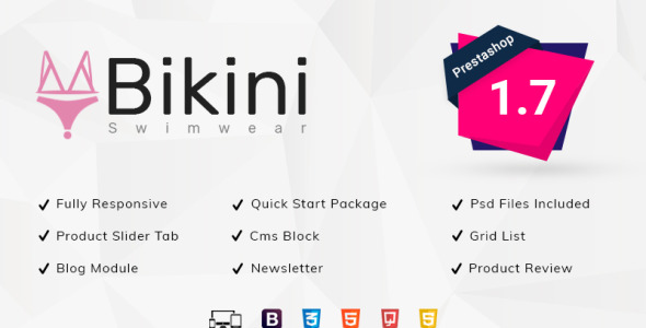 бикини купальники магазин prestashop тема