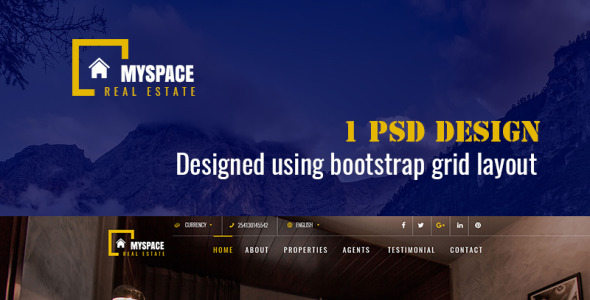 PSD шаблон на тему графика