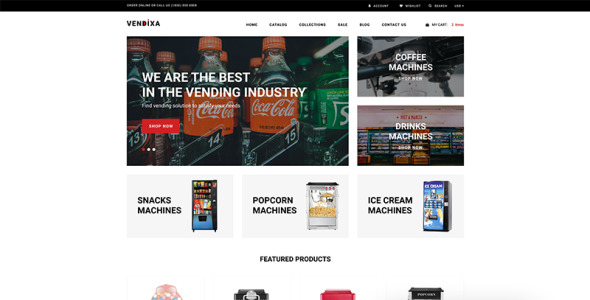 торговые автоматы clean shopify theme