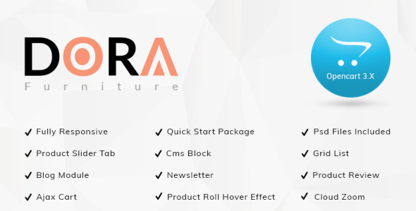 Dora Furniture Shop OpenCart Template
