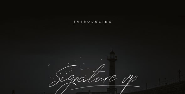 Download Signature VP Font - Шрифт на тему графика