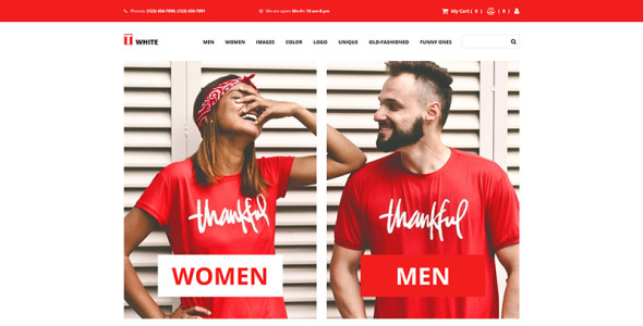 шаблон электронной коммерции магазина рубашек motocms