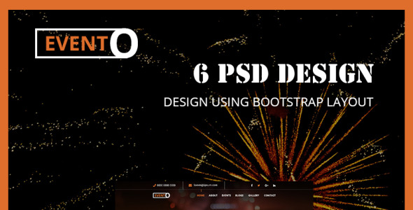 PSD шаблон на тему управляющая компания