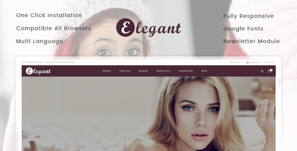 элегантный косметический магазин opencart шаблон