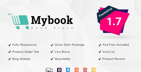 mybook книжный магазин prestashop тема