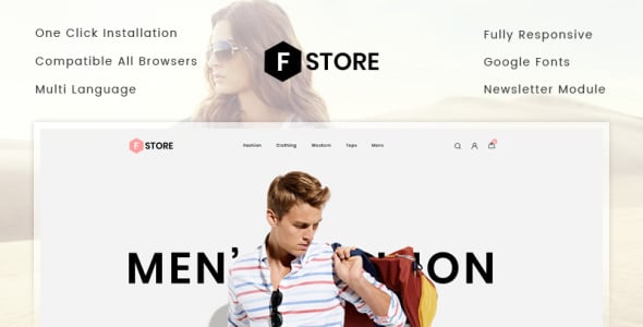 стильный модный магазин opencart шаблон