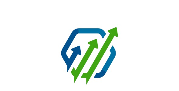 Шаблон логотипа на тему графика