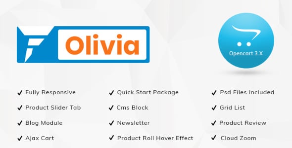 оливия мега магазин шаблон opencart
