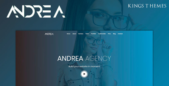 шаблон целевой страницы агентства Андреа