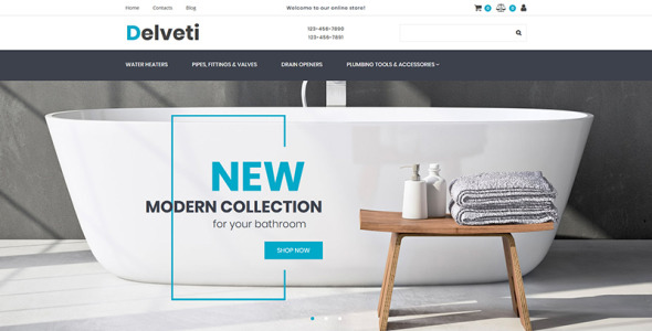 сантехнические принадлежности motocms шаблон электронной коммерции