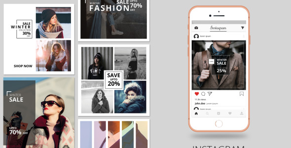 Шаблон для соцсетей на тему графика