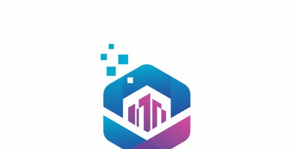 Шаблон логотипа на тему графика