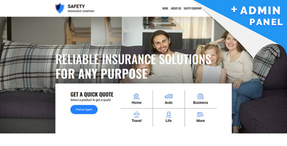 шаблон целевой страницы страхования