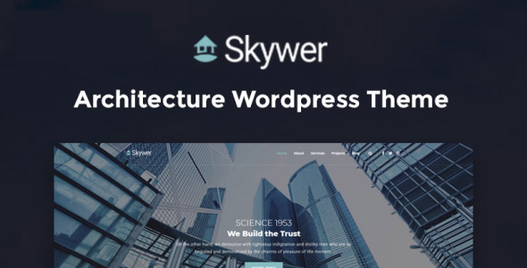 архитектура многофункциональная современная тема wordpress elementor