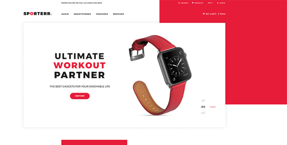 спортивный магазин clean shopify тема