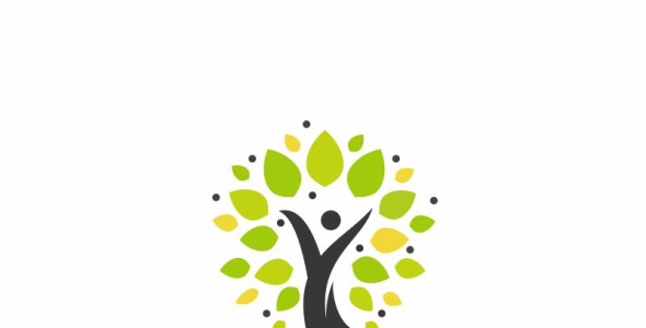 Шаблон логотипа на тему графика