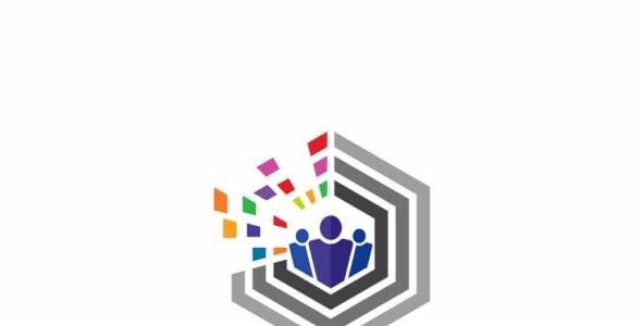 Шаблон логотипа на тему графика