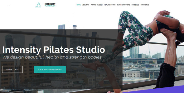 шаблон pilates studio moto cms 3