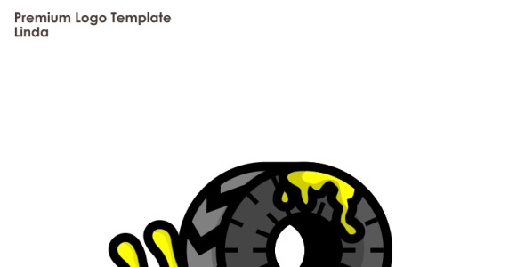 Шаблон логотипа на тему графика