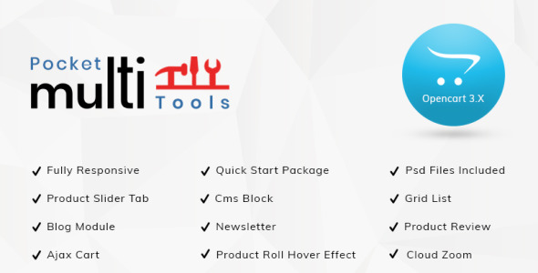 магазин инструментов шаблон opencart