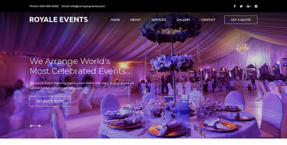 PSD шаблон на тему управляющая компания