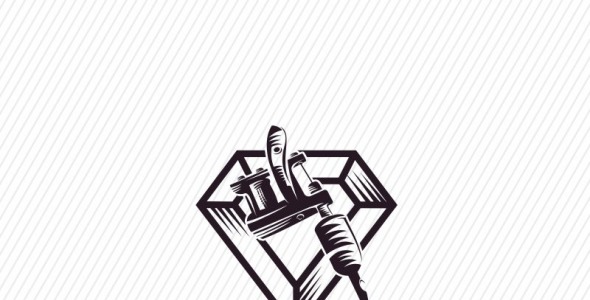 Шаблон логотипа на тему графика