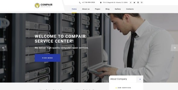 компьютеры очищают шаблон joomla