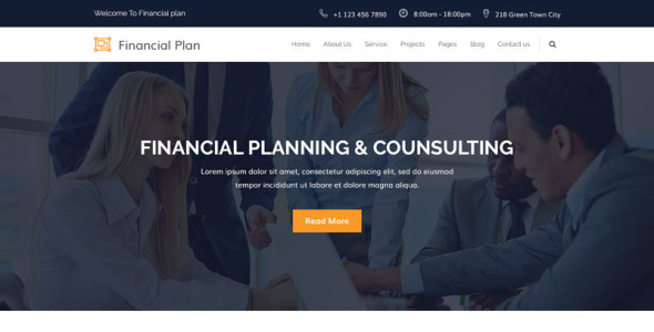 Адаптивный PSD шаблон на тему консалтинг