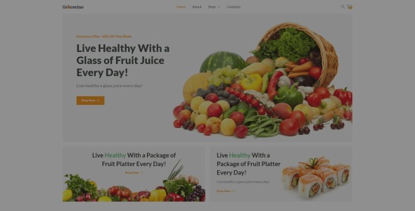 продуктовый магазин woocommerce тема