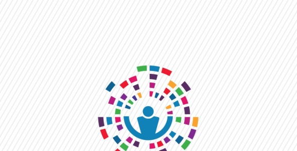 Шаблон логотипа на тему графика